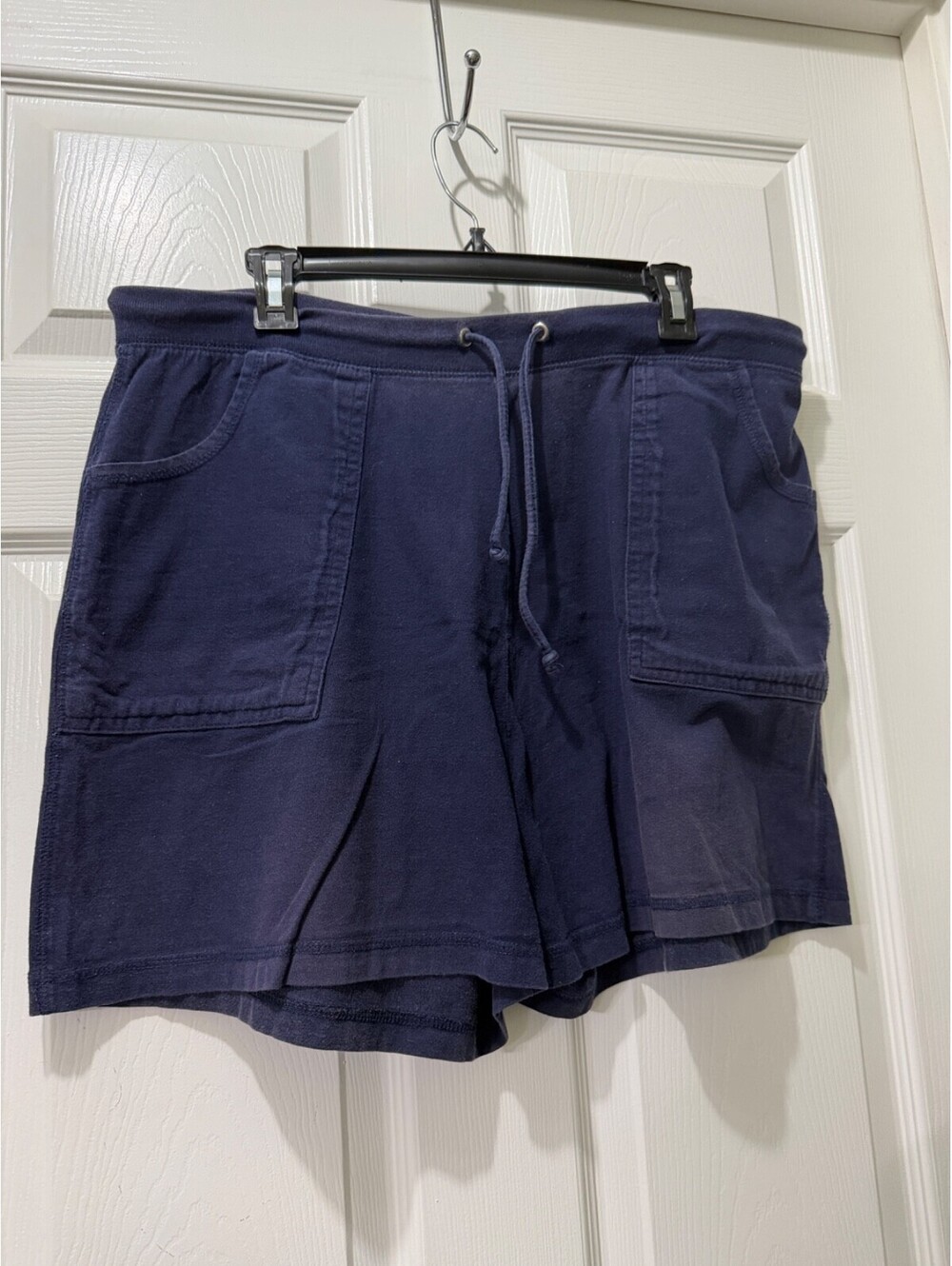 Zoey Beth Plus Navy Drawstring Shorts 2X